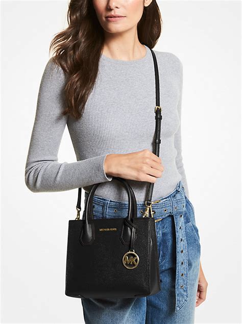 michael kors women's mercer pebbled leather ns crossbody bag|Mercer Medium Pebbled Leather Crossbody Bag.